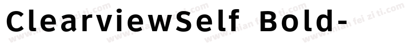 ClearviewSelf Bold字体转换